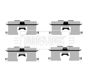 BORG & BECK Комплектующие, колодки дискового тормоза BBK1314